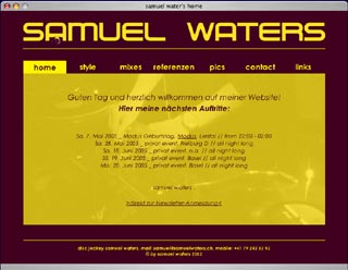 Programmierung Website Samuel Waters